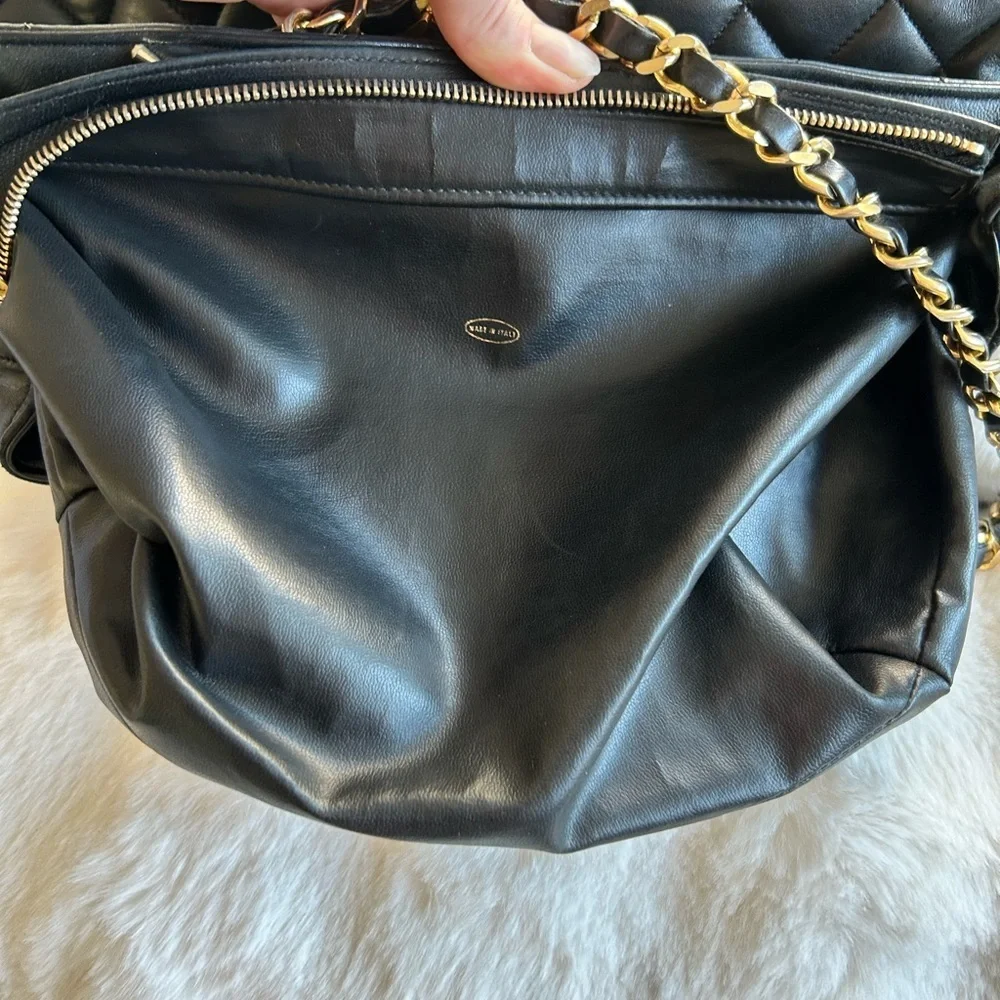 Vintage Chanel 24k Gold Zip Tote - Picture 12 of 15